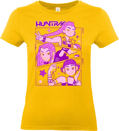Huntress Squad - RWBY, Ice Queendom, anime, manga, Rumi, Mira, Zoey, fan art, t-shirt design, art print, pop culture, geek art, stylish, monochrome, anime girls, team RWBY, Rooster Teeth, Japanese animation - Standard T-Shirt (Frauen)