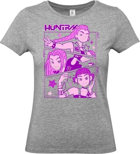 Huntress Squad - RWBY, Ice Queendom, anime, manga, Rumi, Mira, Zoey, fan art, t-shirt design, art print, pop culture, geek art, stylish, monochrome, anime girls, team RWBY, Rooster Teeth, Japanese animation - Standard T-Shirt (Frauen)