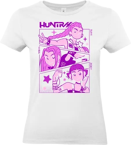 Huntress Squad - RWBY, Ice Queendom, anime, manga, Rumi, Mira, Zoey, fan art, t-shirt design, art print, pop culture, geek art, stylish, monochrome, anime girls, team RWBY, Rooster Teeth, Japanese animation - Standard T-Shirt (Frauen)