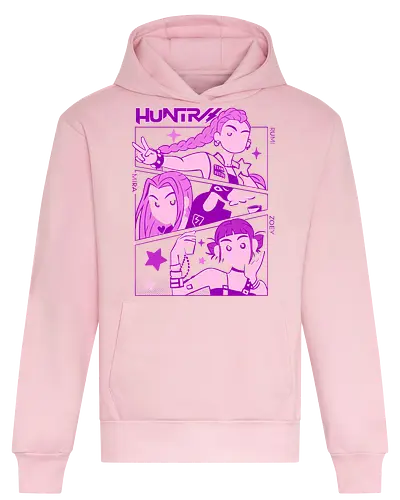 Huntress Squad - RWBY, Ice Queendom, anime, manga, Rumi, Mira, Zoey, fan art, t-shirt design, art print, pop culture, geek art, stylish, monochrome, anime girls, team RWBY, Rooster Teeth, Japanese animation - Heavyweight Hoodie