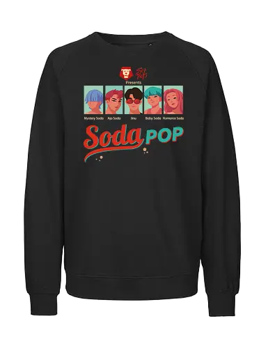  Soda Pop - SK8 the Infinity, SK8, Reki Kyan, Langa Hasegawa, Miya Chinen, Cherry Blossom, Shadow, anime, manga, retro, pop art, skate culture, fan art, t-shirt design, art print, nostalgic, geek art, anime fan gift - Fairtrade Sweatshirt