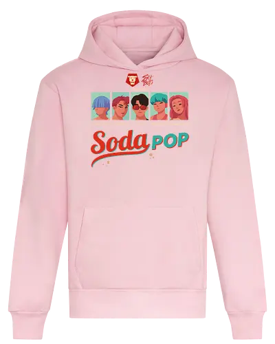  Soda Pop - SK8 the Infinity, SK8, Reki Kyan, Langa Hasegawa, Miya Chinen, Cherry Blossom, Shadow, anime, manga, retro, pop art, skate culture, fan art, t-shirt design, art print, nostalgic, geek art, anime fan gift - Heavyweight Hoodie