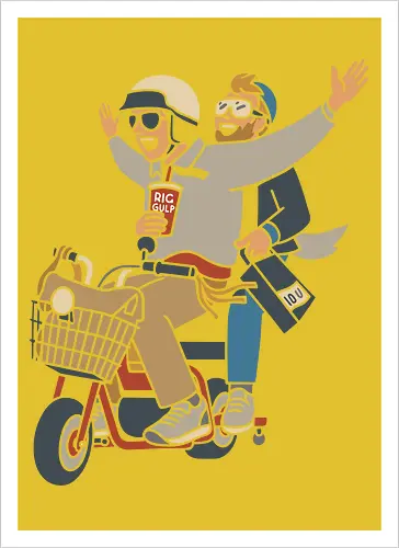 On a Moped for a Good Time