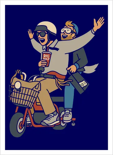 On a Moped for a Good Time