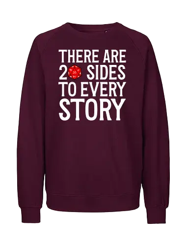 D20 Side Story - D20, Pen and Paper, Rpllenspiel, Pen & Paper, Pathfinder, Brettspiel, Würfel, Fantasy, Abenteuer, RPG, Quest, Nerd, Dungeon Master, Tabletop - Fairtrade Sweatshirt