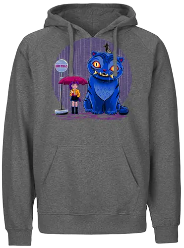 Cat in the Rain - My Neighbour Totoro, Anime, famous anime, Kpop Demon Hunters - Fairtrade Hoodie