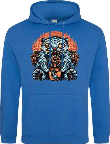 Blue Tiger Red Flame