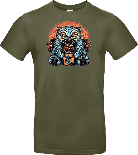 Blue Tiger Red Flame