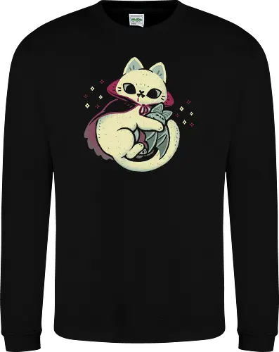 Cute Vampire Cat bites Bat
