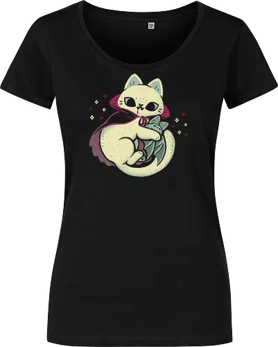 Cute Vampire Cat bites Bat