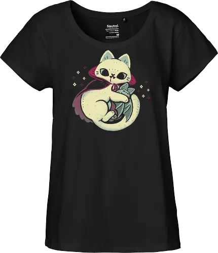 Cute Vampire Cat bites Bat
