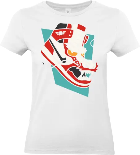 Sneaker Dragon - Sneaker, dragon, streetwear, urban art, Asian art, mythology, graphic design, fan art, t-shirt design, art print, Japanese folklore, mythical creature, cool, unique, sneakerhead, geek art - Standard T-Shirt (Frauen)