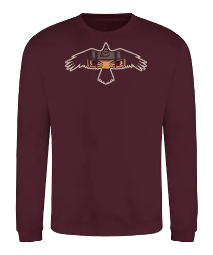 Itachi's Crow - Itachi Uchiha, Shinobi, Sharingan, Uchiha, crow, anime, manga, art print, t-shirt design, fan art, Akatsuki, ninja, geek art, Japanese animation, minimalist, subtle, symbolic, anime fan gift - Sweatshirt
