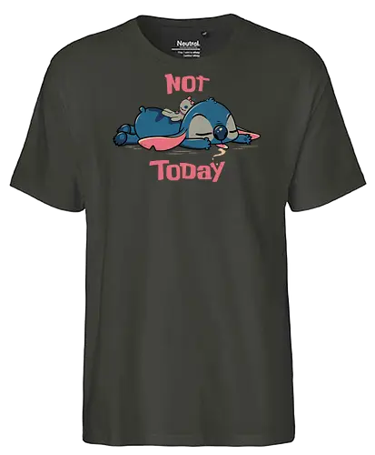 Not Today Alien - not today, lilo and stitch, science fiction comedy, scrump, cute, Experiment 626, Hawaii - Fairtrade T-Shirt