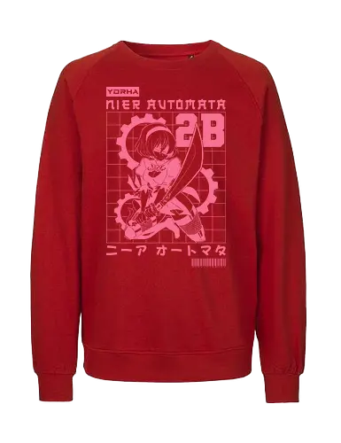 2B - 2b, android, automata, game, katana, nier automata, sword, warrior, weapon, yorha, yorha 2b, waifu, 9s - Fairtrade Sweatshirt