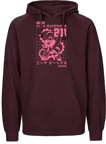 2B - 2b, android, automata, game, katana, nier automata, sword, warrior, weapon, yorha, yorha 2b, waifu, 9s - Fairtrade Hoodie