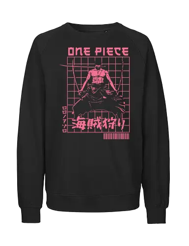 Swordsman - zoro, anime, manga, haki, yonko, pirate hunter, wano, japanese, samurai, katana, pirate anime - Fairtrade Sweatshirt
