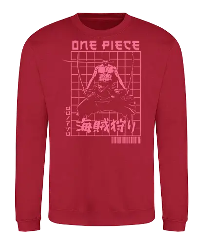 Swordsman - zoro, anime, manga, haki, yonko, pirate hunter, wano, japanese, samurai, katana, pirate anime - Sweatshirt