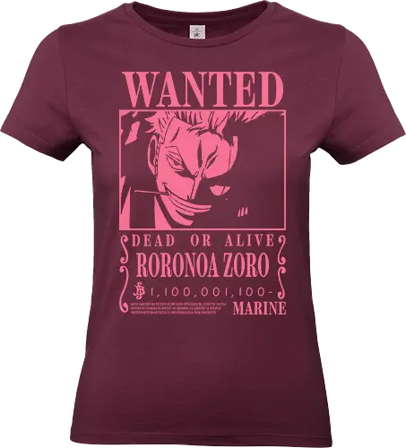 Wanted - zoro wanted, zoro, anime, haki, santoryu, samurai, katana, roronoa zoro, luffy anime, one piece anime, manga, haki, yonko, pirate hunter, wano, japanese - Standard T-Shirt (Frauen)