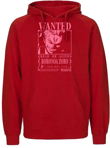 Wanted - zoro wanted, zoro, anime, haki, santoryu, samurai, katana, roronoa zoro, luffy anime, one piece anime, manga, haki, yonko, pirate hunter, wano, japanese - Fairtrade Hoodie