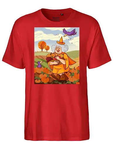 Mabon Hexe - Comic, Hexe, Witch, Herbst, Kürbis, Autumn, Mabon, witchy - Fairtrade T-Shirt