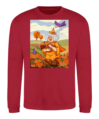 Mabon Hexe - Comic, Hexe, Witch, Herbst, Kürbis, Autumn, Mabon, witchy - Sweatshirt