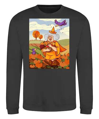 Mabon Hexe - Comic, Hexe, Witch, Herbst, Kürbis, Autumn, Mabon, witchy - Sweatshirt