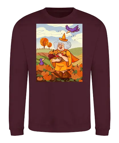 Mabon Hexe - Comic, Hexe, Witch, Herbst, Kürbis, Autumn, Mabon, witchy - Sweatshirt