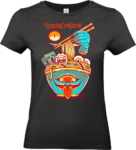 HAUNTED RAMEN - ramen, ramen noodles, halloween, yokai, demon, monster, japanese, japan - Standard T-Shirt (Frauen)