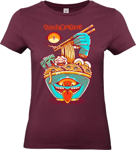 HAUNTED RAMEN - ramen, ramen noodles, halloween, yokai, demon, monster, japanese, japan - Standard T-Shirt (Frauen)