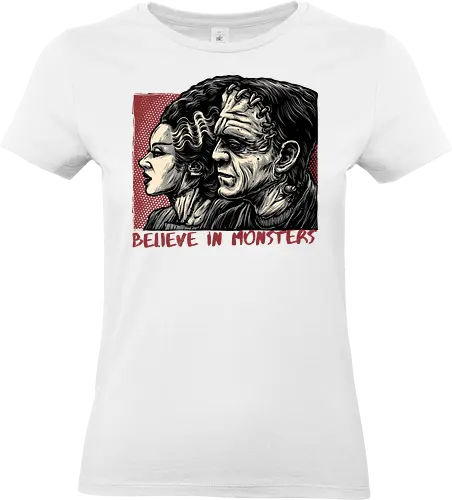 Believe in Monsters - Horror, Halloween, creatures, monsters, monster, movie, film, classic horror - Standard T-Shirt (Frauen)