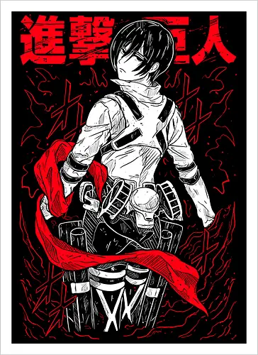 Mikasa Ackerman on Titan - Attack