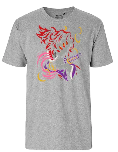  The Upper Rank Two - Doma, Dōma, Slayer, Kimetsu no Yaiba, Upper Rank Two, Twelve Kizuki, anime, manga, fan art, t-shirt design, art print, demon, antagonist, cool anime art, geek art, stylish, KNY, Zenitsu, Inosuke - Fairtrade T-Shirt