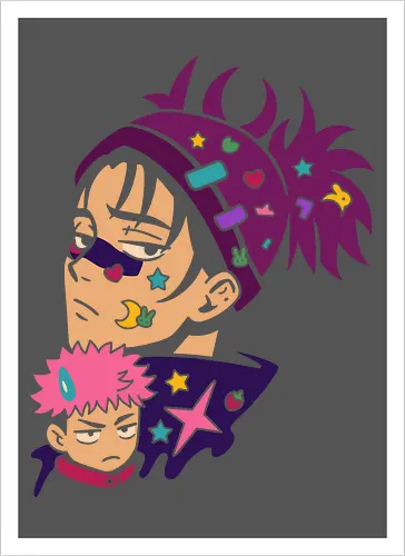 Kawaii Satoru and Sukuna