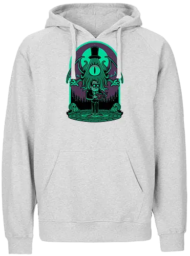 Lovecraft Ritual Falls - Lovecraft, Funny, pentagram, witchcraft, occultism, mythos, cthulhu, Ritual, horror, animation, Forest, Cult, Dark Magic, magical - Fairtrade Hoodie