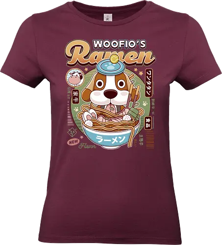 Woofio Vintage Ramen - harvest moon, harvest, cute, adorable, gaming, gamer, game, video game, videogame, videogames, moon, farmer, farmers, farming, farm, harvest, harvesting, videogame, geek, nerd, rpg, jrpg, otaku, cow, story of seasons, rune factory, trio of towns, story of seasons grand bazaar - Standard T-Shirt (Frauen)