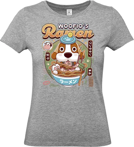 Woofio Vintage Ramen - harvest moon, harvest, cute, adorable, gaming, gamer, game, video game, videogame, videogames, moon, farmer, farmers, farming, farm, harvest, harvesting, videogame, geek, nerd, rpg, jrpg, otaku, cow, story of seasons, rune factory, trio of towns, story of seasons grand bazaar - Standard T-Shirt (Frauen)