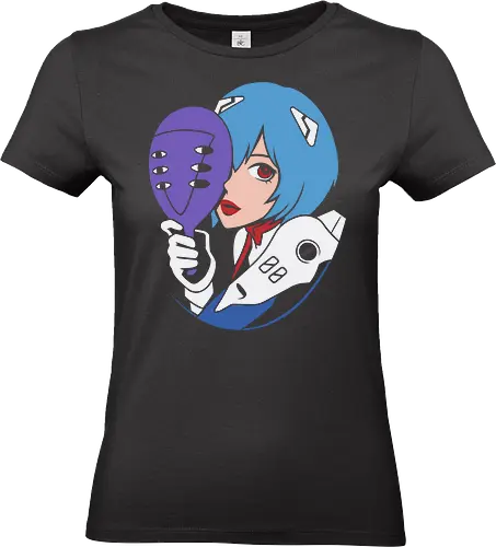 Eva Unit 00 - Rei Ayanami, Evangelion, NGE, Eva Unit 00, anime, manga, retro anime, fan art, t-shirt design, art print, pop culture, mecha, cool anime art, geek art, psychological, minimalist - Standard T-Shirt (Frauen)