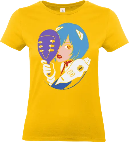 Eva Unit 00 - Rei Ayanami, Evangelion, NGE, Eva Unit 00, anime, manga, retro anime, fan art, t-shirt design, art print, pop culture, mecha, cool anime art, geek art, psychological, minimalist - Standard T-Shirt (Frauen)