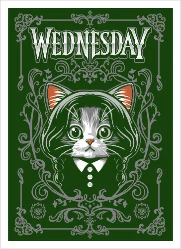 Wednesday Goth Cat