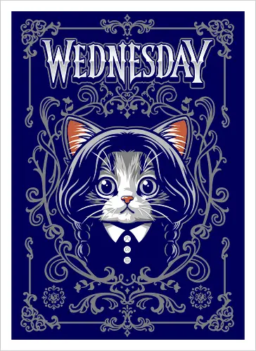 Wednesday Goth Cat