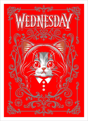 Wednesday Goth Cat