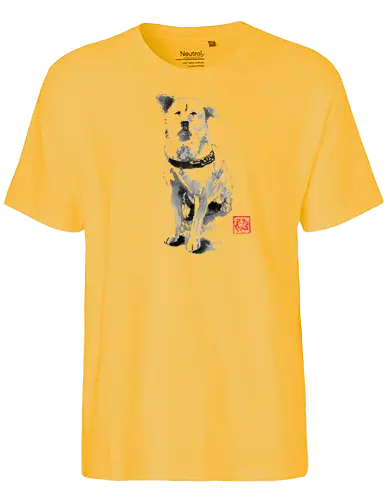 old dog - dog, sumie, japan - Fairtrade T-Shirt