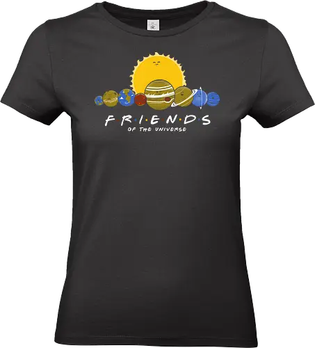 Friends of the Universe - universe, solar system, planet, cosmos - Standard T-Shirt (Frauen)