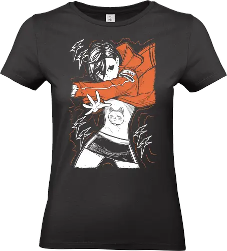 Momo Ayase  - Dandadan - Kawaii, Anime, Manga, Tokyo, Angry, Japanese Art, Aesthetic, Manga Style, Zylixzen, Aggressive, Gamer, Otaku, Gift, Cool - Standard T-Shirt (Frauen)