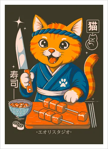 Sushi Cat Samurai