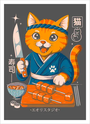 Sushi Cat Samurai