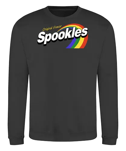 Retro Spookles Parody - halloween, 80s, candy, cosplay, delicious, funny, geek, humor, nerd, parody, rainbow, retro, sweet, trick or treat, vintage - Sweatshirt