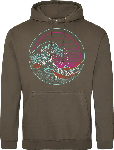 Great Neon Wave Circle