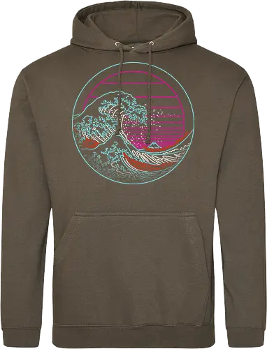Great Neon Wave Circle